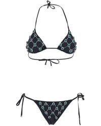 VENUJA - Crystal-Embellished Triangle Bikini Set - Lyst
