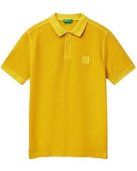 Benetton - Logo-Patch Polo Shirt - Lyst