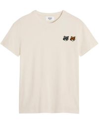 Maison Kitsuné - Double Fox Head Patch T-Shirt - Lyst