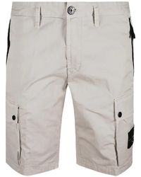 Stone Island - Bermuda Slim - Lyst