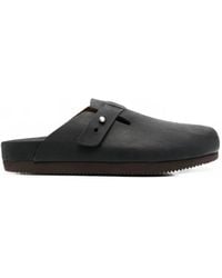 Buttero - Buckle-Fastening Leather Mules - Lyst