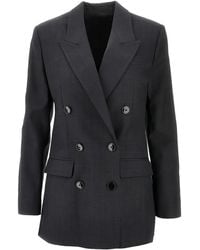 Isabel Marant - チェック ダブルジャケット - Lyst