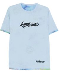 KENZO - X Futura 2000 Logo-Print Cotton T-Shirt - Lyst