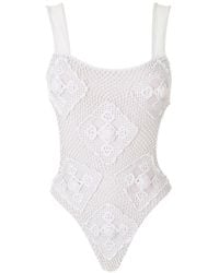 Amir Slama - Beading Cut-Out One-Piece - Lyst