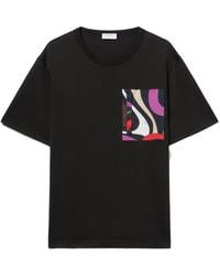 PUCCI - T-Shirt Mit Marmo-Print - Lyst