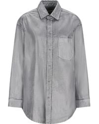 DARKPARK - Denim-Effect Collared Shirt - Lyst