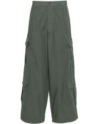 Emporio Armani - Pantalones anchos de talle medio - Lyst