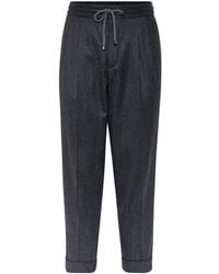Brunello Cucinelli - Wool Trousers - Lyst