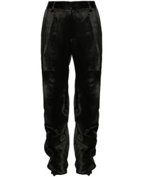 Y. Project - Satin Trousers With Stitching - Lyst