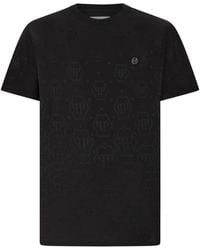 Philipp Plein - Monogram-Patterned T-Shirt - Lyst