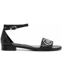 Liu Jo - Erin Sandalen Mit Logo-Schild - Lyst
