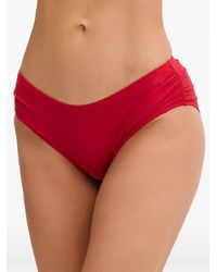 MICHAEL Michael Kors - Ruched Bikini Bottoms - Lyst