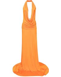 The New Arrivals Ilkyaz Ozel - プランジングネック マキシドレス - Lyst