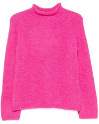 Psophia - Roll-Neck Raglan-Sleeve Wool Sweater - Lyst