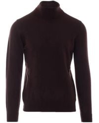 Alpha Studio - High-Neck Fine-Knit Sweater - Lyst