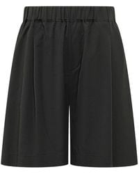 A PAPER KID - Elasticated-Waistband Bermuda Shorts - Lyst