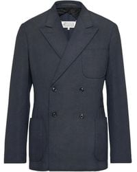 Maison Margiela - Double-Breasted Patch-Pocket Jacket - Lyst