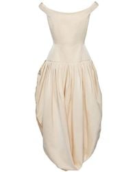 Magda Butrym - Off-Shoulder Bubble-Skirt Draped Dress - Lyst