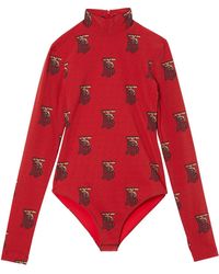 Burberry Monogram Motif Stretch Body - Red