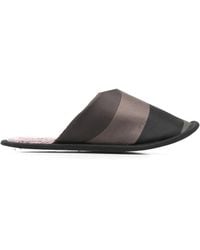 PUCCI - Striped Silk Slippers - Lyst