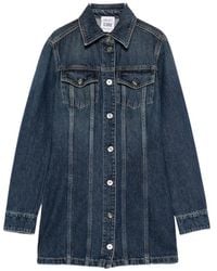 Liu Jo - X Elodie Button-Up Denim Mini Dress - Lyst