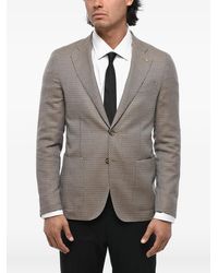 Corneliani - Geometric-Pattern Wool Blazer - Lyst