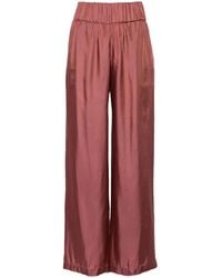 Aspesi - Straight Satijnen Broek - Lyst