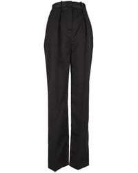Elisabetta Franchi - Stretch Satin Trousers - Lyst
