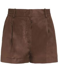 Valentino Garavani - Pressed-Crease Tailored Shorts - Lyst
