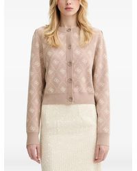 Guess - Diamond-Pattern Button Cardigan - Lyst