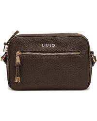 Liu Jo - Bolso de hombro con cremallera y logo - Lyst