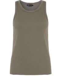 Uma | Raquel Blay - Top de canalé con cuello redondo - Lyst