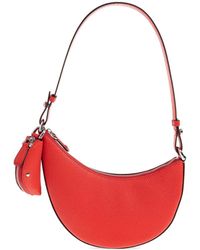 Kate Spade - Duo Mini Crescent-Shaped Pebbled-Leather Shoulder Bag - Lyst