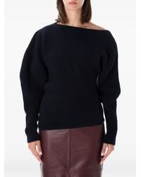Alberta Ferretti - Asymmetrical Ribbed-Knit Sweater - Lyst