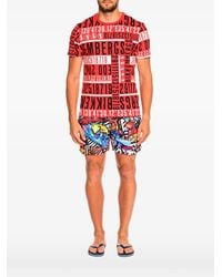 Bikkembergs - Logo-Print Cotton T-Shirt - Lyst