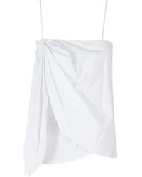 Isabelle Blanche - Draped Spaghetti-Strap Top - Lyst