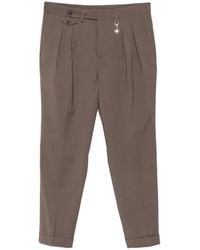 Manuel Ritz - Pleated Turn-Up Trousers - Lyst