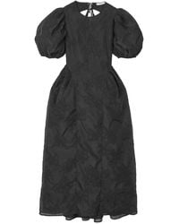 Cecilie Bahnsen - Ulani Papillon-Matelassé Flared Midi Dress - Lyst