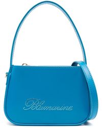 Blumarine - Rhinestone-logo Leather Tote Bag - Lyst