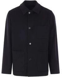 Lardini - Patch-Pocket Pointed-Collar Coat - Lyst