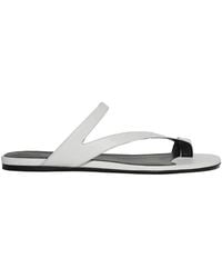KHAITE - Aimee Double-Strap Flat Sandals - Lyst