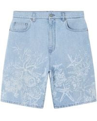 Versace - Jeans-Shorts mit Barocco Sea-Print - Lyst