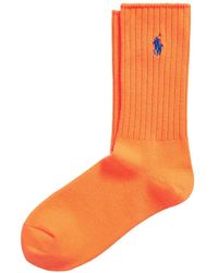 Polo Ralph Lauren - Embroidered Ribbed Socks - Lyst