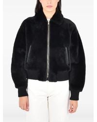 Max Mara - Zip-Up Bomber Jacket - Lyst