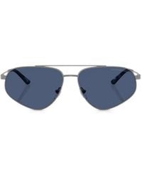 Emporio Armani - Pilot-Frame Sunglasses - Lyst