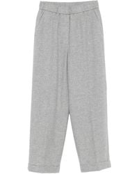 Peserico - Elastic-Waist Wool Trousers - Lyst