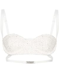Gcds - Sequin-Embellishment Tweed Bralette - Lyst