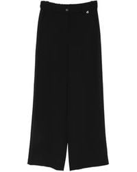 Dixie - Logo-Plaque Wide-Leg Trousers - Lyst