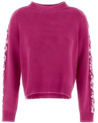 Herno - Sequin-Embellished Raglan-Sleeve Sweatshirt - Lyst