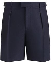 Manière De Voir - Marin Tailored Pleated Shorts - Lyst